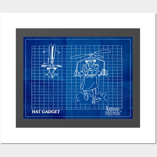 Gadget Copter Wall Art by BigOrangeShirtShop